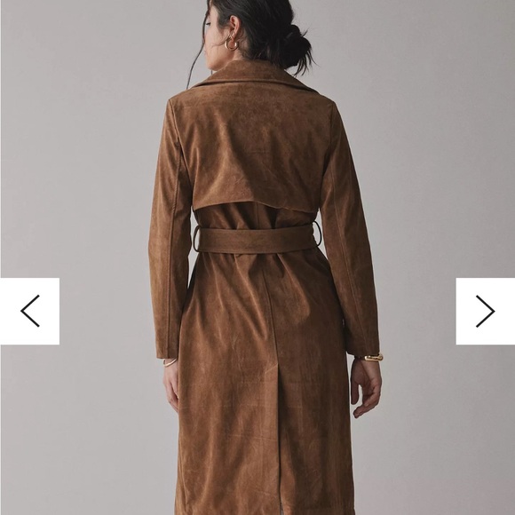 Avec Les Filles Faux Suede Brown Coat - XS - Picture 7 of 7